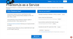 Desktop Screenshot of phantomjscloud.com